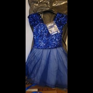 Royal blue dance costume in size LC( large child)